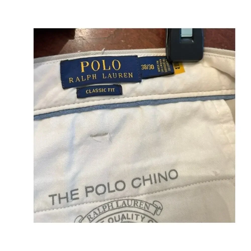 Polo Ralph Lauren Pants Khaki Chino Classic Fit 38X30 Tan Polo Chino Scan Tag